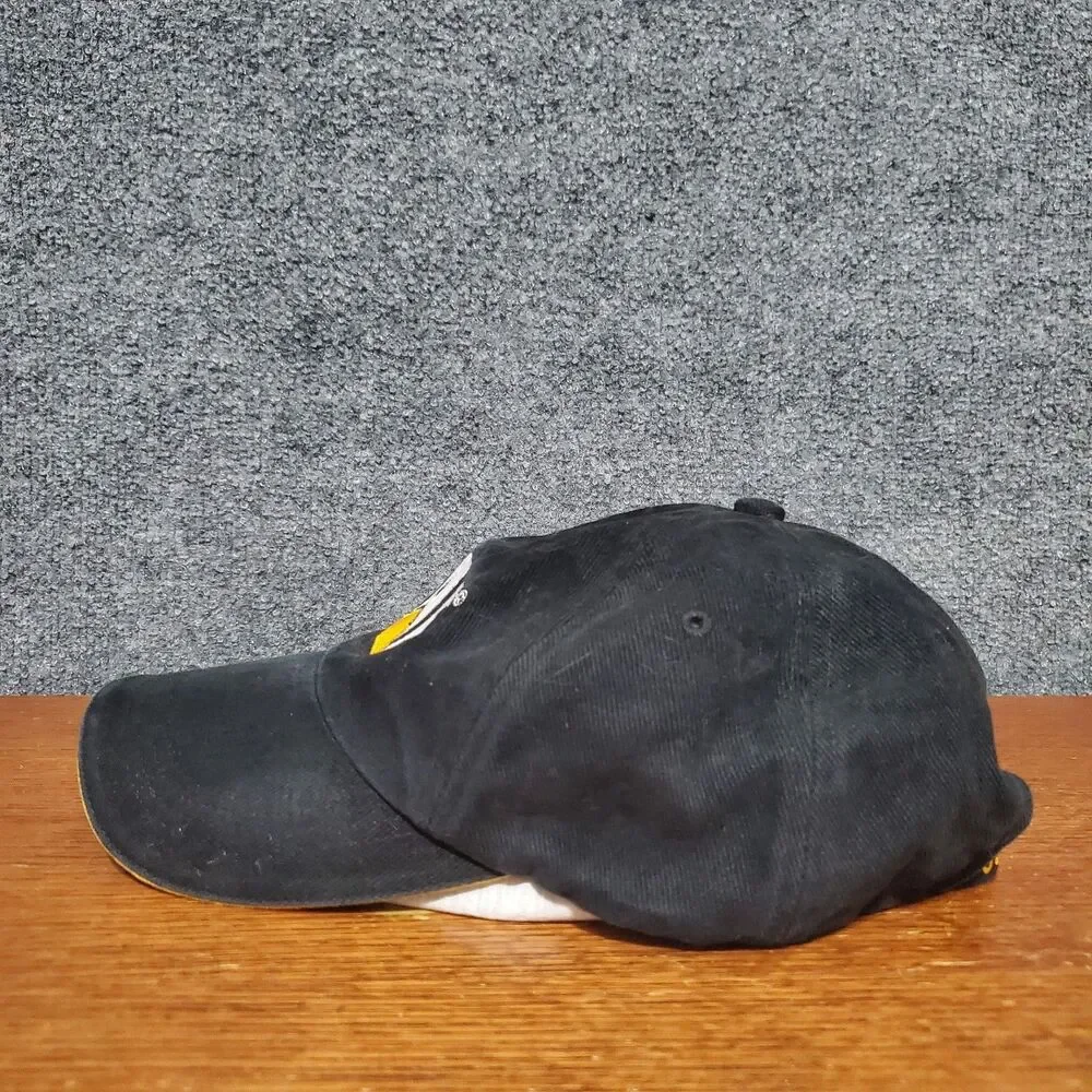 Caterpillar CAT Cap Hat Black Equipment Trucker Mens Workwear Mechanics VTG 90s